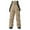 Khaki, variant on Ski Bib Pants For Women & Men Multi Pockets Detachable Strap Outdoor Windproof Waterproof Snow Overalls Cargo Pant (XL, White)