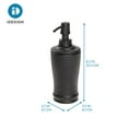 thumbnail image 2 of iDesign Metal Tall Soap Pump, Liquid Soap Dispenser Holds 8 Oz. for Bathroom, Kitchen Sink - Matte Black, 2 of 5