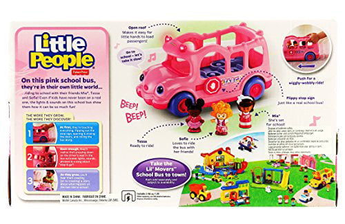 little people pink bus