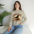 thumbnail image 7 of Adult Women's Horse Running Into Sunset Crewneck Sweatshirt, Quarter Horse, 7 of 7