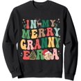 thumbnail image 1 of In My Merry Granny Era Christmas Retro Groovy Sudadera, 1 of 5