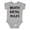 AC-Heather Grey, variant on Death Metal Rules White T-shirt Boys or Girls Baby Bodysuit