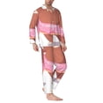 thumbnail image 3 of Bingfone Men'S Pajama Set 2 Piece Loungewear Pjs, Long Sleeve With Pajama Pants-Sloth With Donuts1, 3 of 9