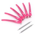 thumbnail image 4 of Professional Salon Hair Clips Hair Clips With Silicone Band 6Pcs Professional Hair Clips NonSlip Dividing Duckbill Hair Clips For Hair Cutting Styling, 4 of 8