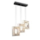 thumbnail image 1 of Candil Cristal Cuadrado 3 Luces Iluminacion Luz Vic Lampara colgante, 1 of 3