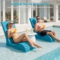 thumbnail image 5 of Vitarpatio HDPS In Pool Lounge Chairs Set of 2, Waterproof Pool Chairs Outdoor Tanning Chairs Pool Chaise Lounge Chairs Recliner for Pool Lawn Beach Patio, Blue, 5 of 12
