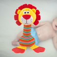 thumbnail image 4 of Agitador de sonajeros Macarena Desarrollo Educativo temprano suave con Animal de peluche león, 4 of 8