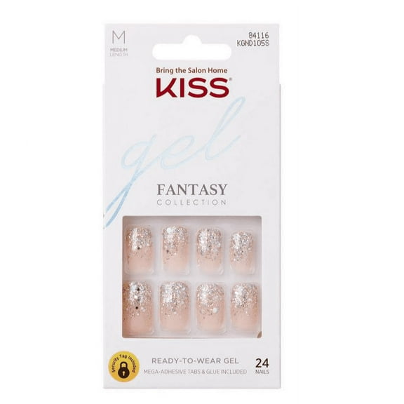 Kiss Gel False Nails - I Feel You - 24ct