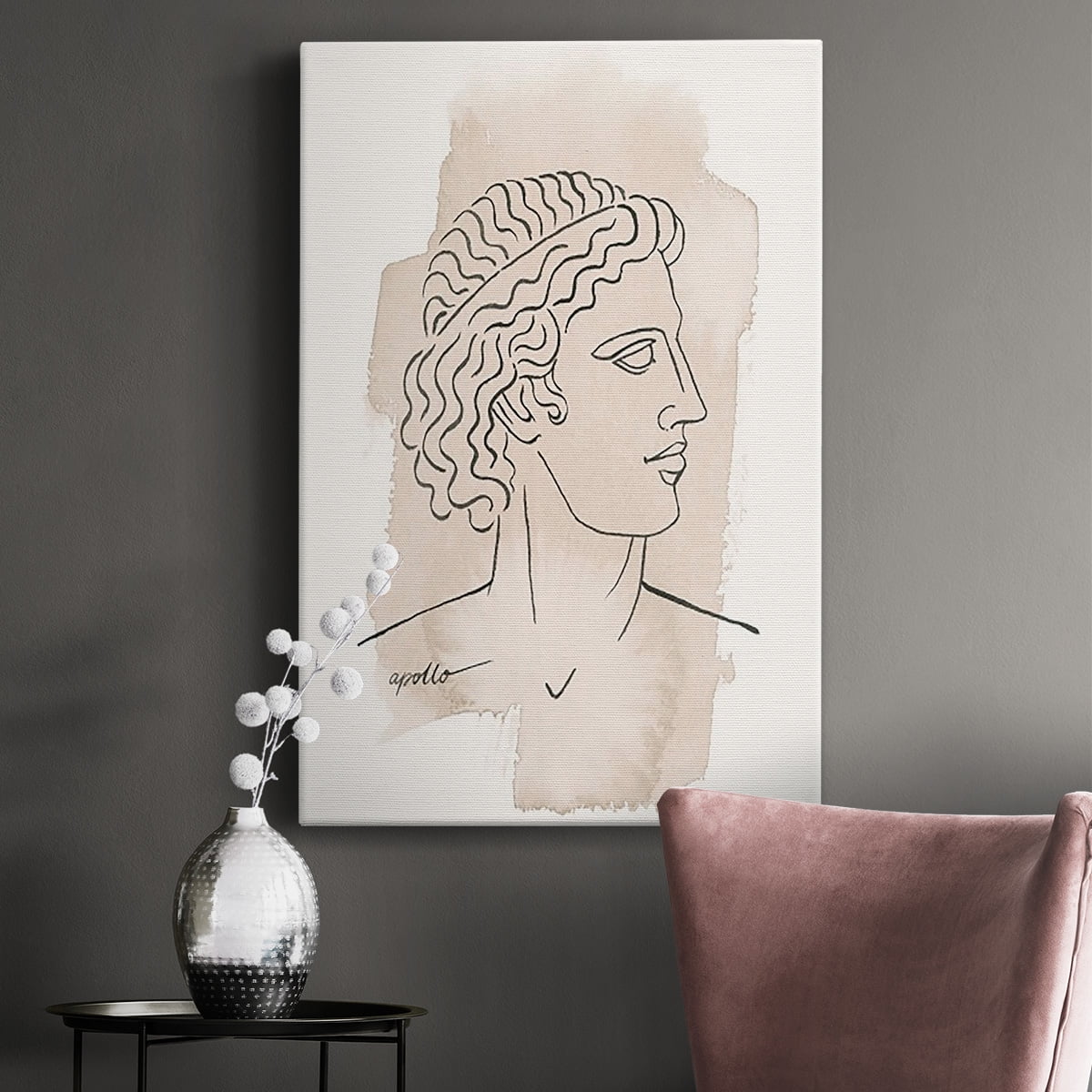 Greek Busts IV Premium Gallery Wrapped Canvas - Ready to Hang