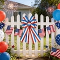 thumbnail image 1 of Patriotic Big Bow Ornament 20.9 Inch Hanging Decor For Home Entrance And Party Use, 1 of 6
