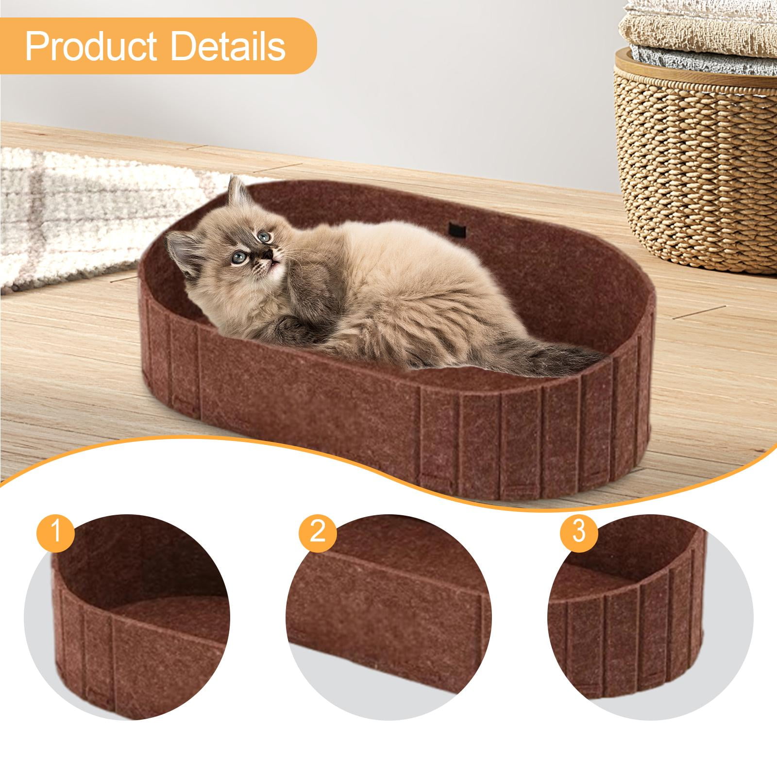 Cat Scratcher Bed Cat Scratching Lounge Bed Kitten Indoor Scratch Resistant Felt Cloth Sofa for Home Cats