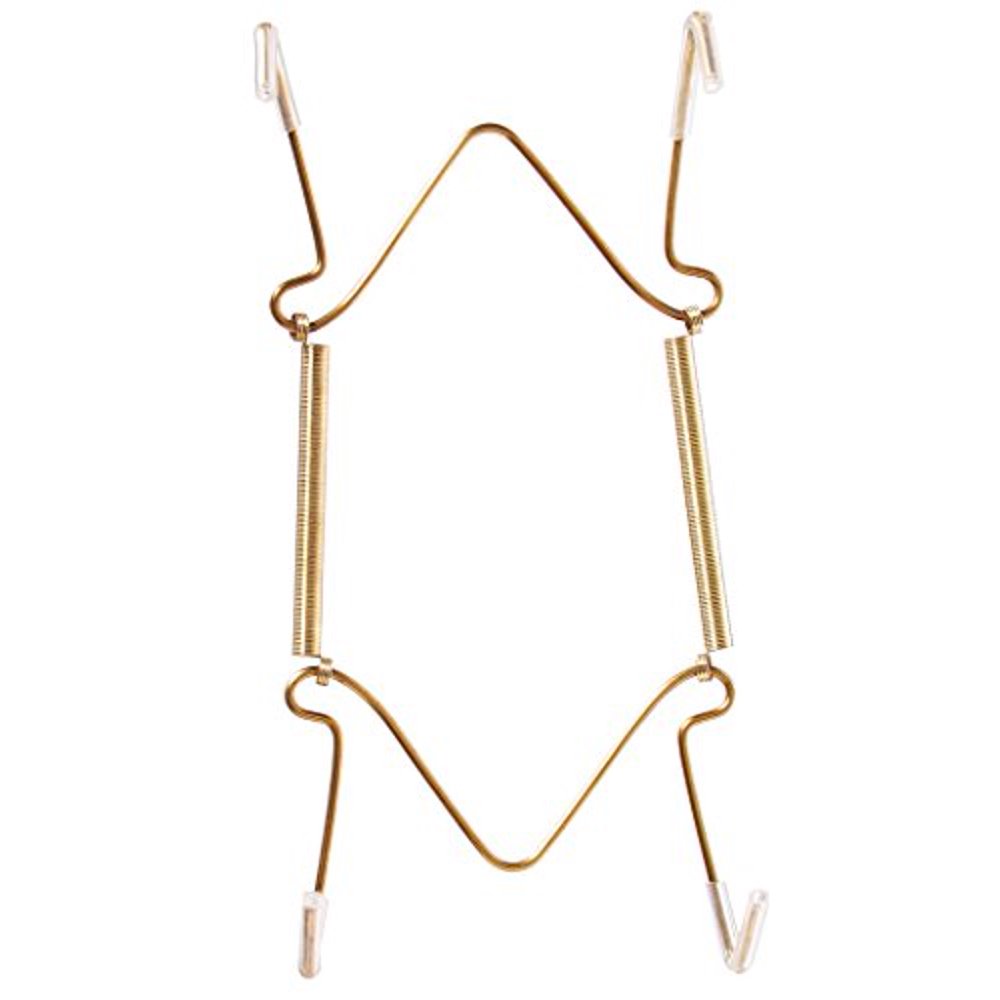 Better Houseware Adjustable Brass Plate Hanger with VinylSheathed