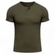 thumbnail image 4 of Ceisia Men's Slim Fit Short Sleeve Henley T-Shirt Ribbed Texture Spring Summer Shirt Gift, 4 of 6