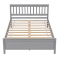 thumbnail image 5 of Wood Platform Bed Mattress Foundation with Headboard and Footboard, Bed Frame Storage Bed w/ Wooden Slats for Boy Girl, No Box Spring Needed with a Nightstand, 5 of 9