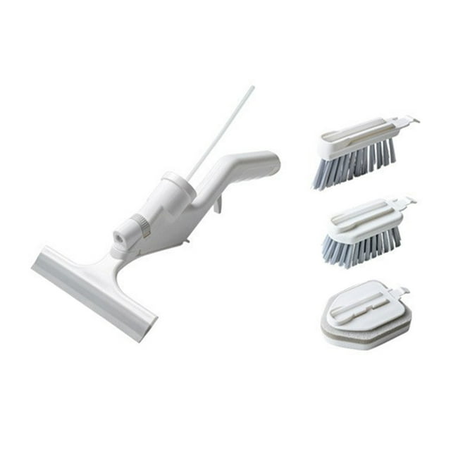 Monstrate Cepillo de ventana de pulverización, portátil, de mano, reutilizable, lavable, ergonómico, cepillos de limpieza para el interior de Suministros de limpieza para el hogar