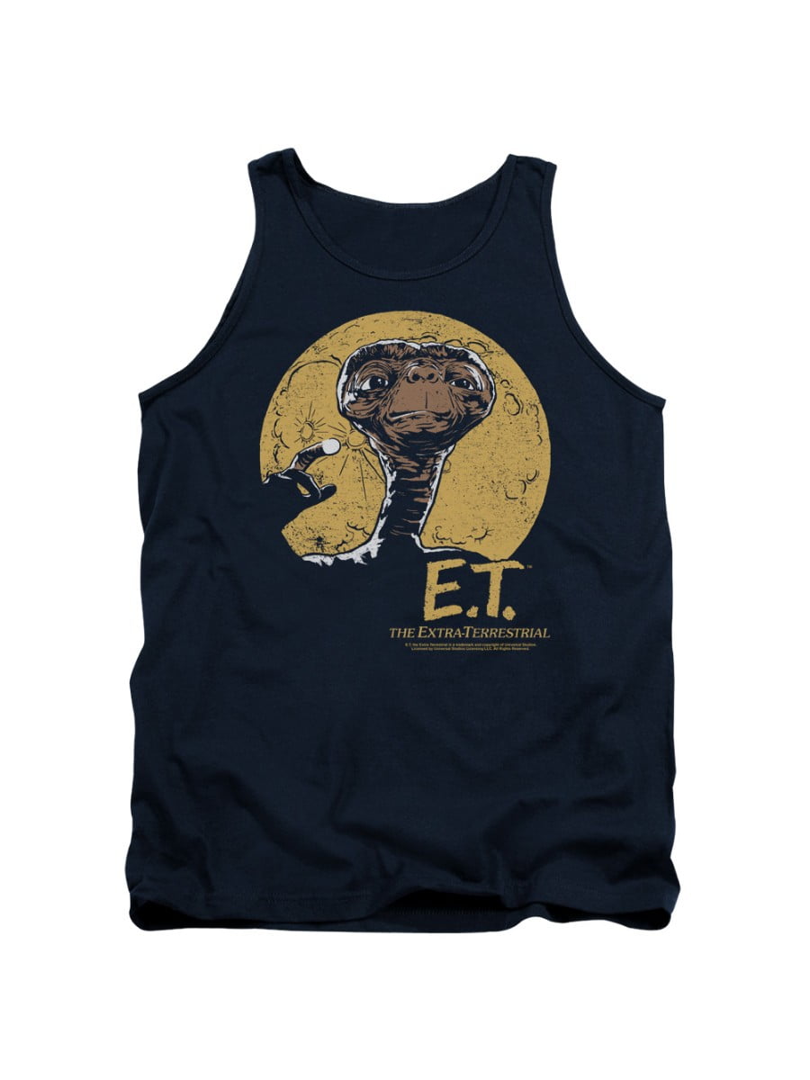 E.T. The Extra-Terrestrial Sci-Fi Film Moon Frame Adult Tank Top Shirt ...