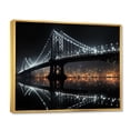 thumbnail image 2 of Designart "Ebony Overpass Of Luminescence" Architecture Floater Framed Wall Art Print, 2 of 7