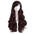 thumbnail image 1 of LinYooLi 28 Pouces/70 cm Perruque Synthétique Cheveux Longs Bouclés (Brun Blond Mélangé), 1 of 2