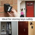 thumbnail image 5 of Giyblacko Indoor & Outdoor Key Lock Box Wall Mounted Button Combination Key Storage Lock Box With Black Rubber Cover & Wall Fixings For 5 To 7 Keys, 5 of 7