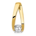 thumbnail image 1 of Quality Gold XS640 14K Yellow Gold Peg Set Slide Mounting Pendant, 1 of 1