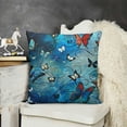thumbnail image 2 of SHANXI Square Throw Pillow Covers Blue Orange Red Design Pillow Cases Decorative for Home Bedroom Sofa Pillowcases Standard Size 18x18in, 2 of 5