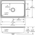 thumbnail image 5 of Elkay Lustertone Classic Stainless Steel 31" x 22" x 7-5/8", 1-Hole Single Bowl Drop-in Sink with Perfect Drain, 5 of 7