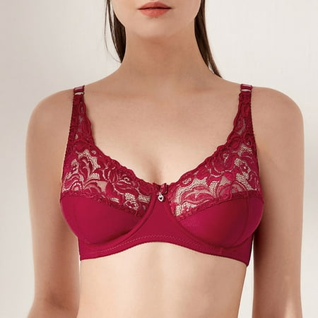 

Clearance Sale Bescita Sport Bras for Women Lace Adjusted-straps Top Bra Underwire Underwears Base Vest Style Lingerie