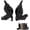 Black 2pcs, variant on Yoga Hippo Bookends Set of 2, Resin Handstand Hippo Figurine, Whimsical Animal Sculpture, Black White Bookshelf Desk Decor,black 2pcs