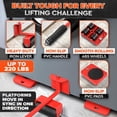 thumbnail image 3 of Furniture Lift Tool Set,Heavy Duty Furniture Lifter With 4 Sliders with 360°Swivel,Mover Dolly Sliders Tool,Moving & Lifting for Home, Office,Sofas, Beds, Refrigerators & More Heavy Furniture, 3 of 8