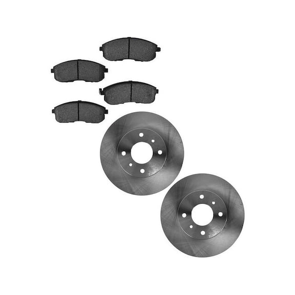 Front Brake Pad and Rotor Kit - Compatible with 2000 - 2006 Nissan Sentra SE-R 2001 2002 2003 2004 2005