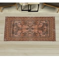 thumbnail image 1 of Oriental Decorative Rug, Bohemian Asian Culture Flowers Folk Artwork Traditional Floral Design, Quality Carpet for Bedroom Dorm and Living Room, 6 Sizes, Burnt Orange, by Ambesonne, 1 of 1