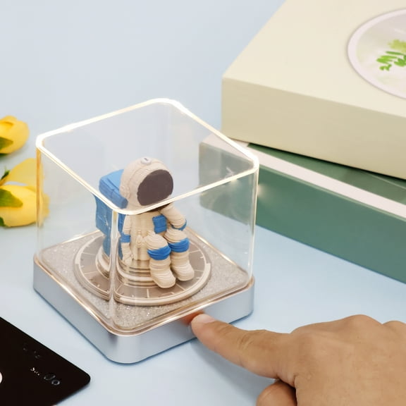 3D Art Calendar Memo Pad 2026 Creative Tear Away 3D Desk Calendar Notepad with LED Light Nonstick Paper Carving Notepad Decor for Home Office