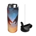 thumbnail image 2 of Sikiie Red And Blue Fire Cloud Dragon Print 18OZ Insulated Straw Cup, Portable Leak-proof Sports Water Bottle, Stainless Steel Water Cup Suitable for Home and Outdoor, 2 of 8