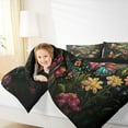 thumbnail image 4 of jejeloiu Colorful 3D Diamond Bedding Comforter Set,Multicolor Cute Butterfly Twin Comforter Sets,Watercolor Painting Flowers Bedding Set For Girls Kids,Luxury Bedroom Decor Reversible,2-Piece, 4 of 8