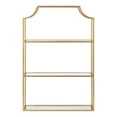 thumbnail image 3 of Kate and Laurel Ciel Glam 3-Tier Scalloped Wall Shelf - Gold, 3 of 6