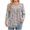 Khaki-b, variant on Plus Size Tunic Tops Womens Long Sleeve Round Neck Plaid Shirts Loungewear Casual Work Loose Fitting Blouses Gray 4XL