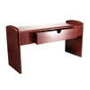 Rolodex Letter Tray, Leather/Wood, Mahogany