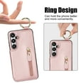 thumbnail image 4 of Dteck for Samsung Galaxy A25 5G Case Wallet with Card Holder, PU Leather Zipper Pocket Card Slots Front Cover Flip Kickstand Shockproof Phone Case for Galaxy A25 5G,Rosegold, 4 of 6