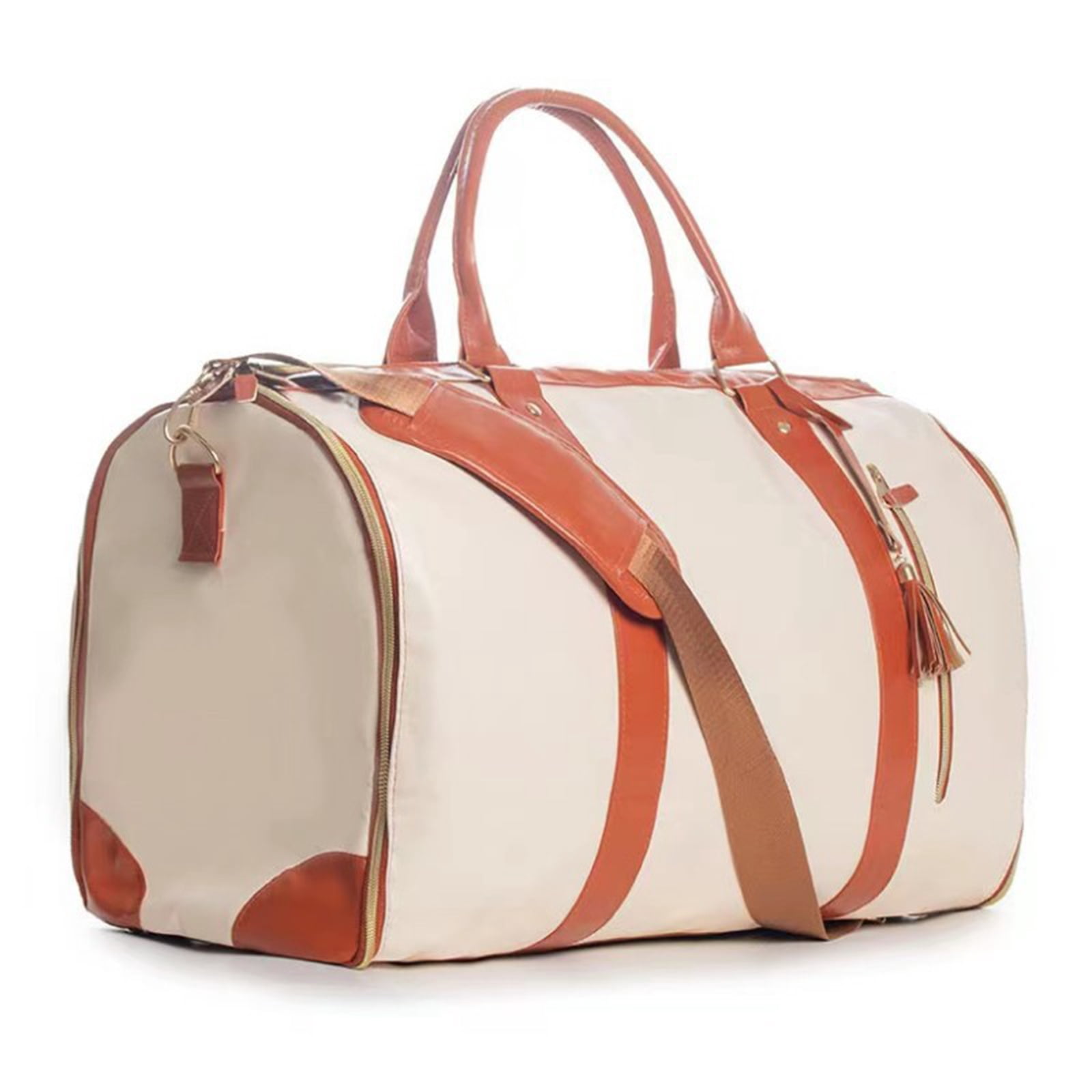 Garment Bag with Shoulder Strap PU Folding Suit Bag for Man Women Travel Bag Suitcase Waterproof Luggage Bag Organizers