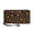 Autumn Falling Leaves Theme, variant on Geometric Pattern Long Purse, Zipper PU Leather Long Wallet for Shopping Travel, Zip Around Women's Wallets