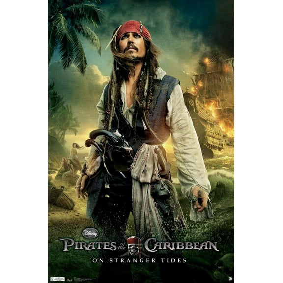 Disney Pirates of the Caribbean: On Stranger Tides - One Sheet 2 Wall Poster, 22.375" x 34"