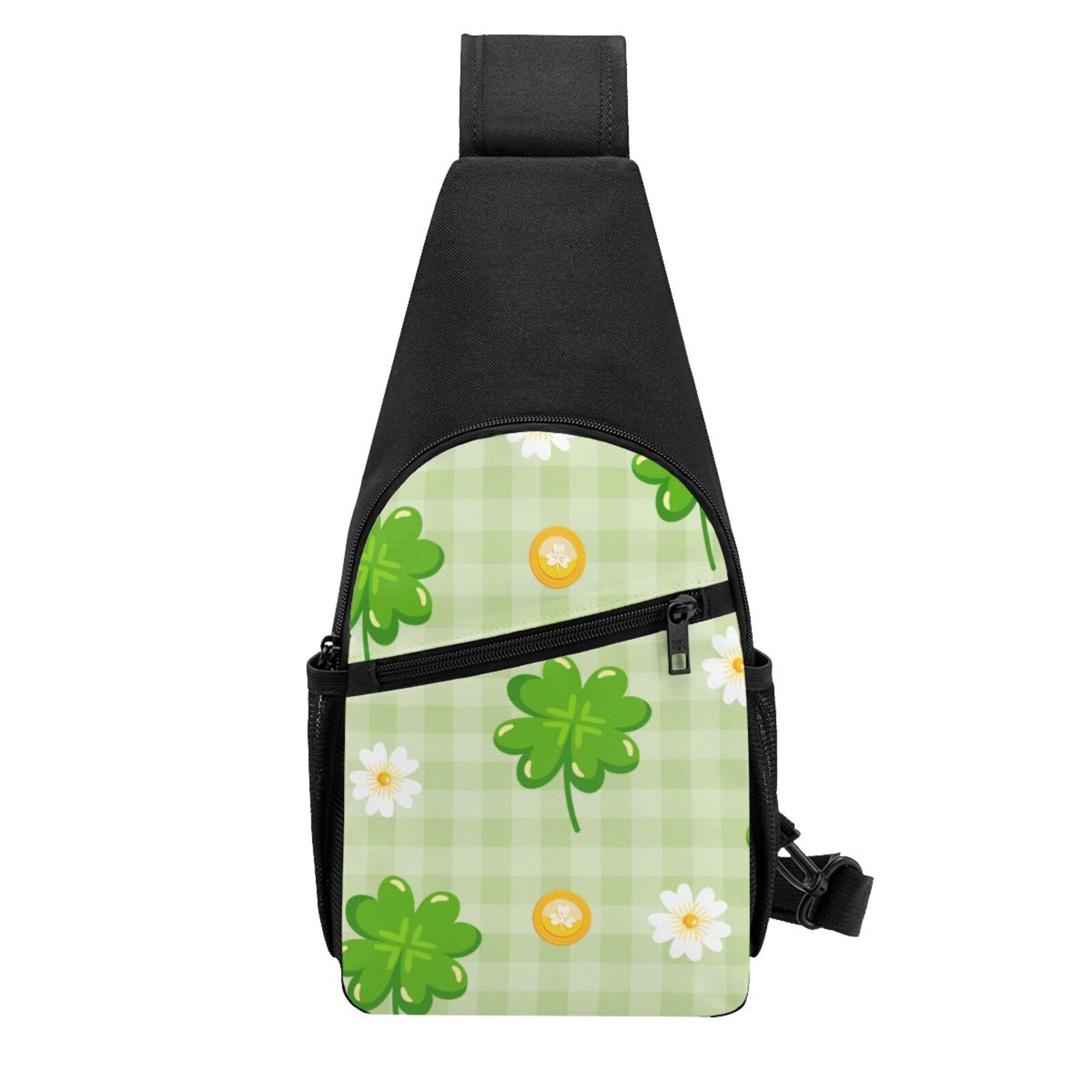 Xecao's St Patrick's Day11 Print Sling Bag: A Versatile Chest, Shoulder, and Crossbody Backpack for Casual Days Out, Perfect for Both Men and Women