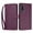 YB02, variant on Lucky Clover Wallet Phone Case for Oneplus Nord 5 5G/ACE 5 Ultra, 9 Card Slots Flip PU Leather Folio Cover with Hand Strap Kickstand Shockproof Protective Cash Pocket Phone Purse Case.B02Violet