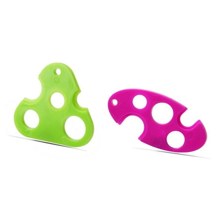 Triangle Shaped Plates New multi-function multi-color essential oil bottle shaped triangle leaves opener (A3) triangle - purple ()