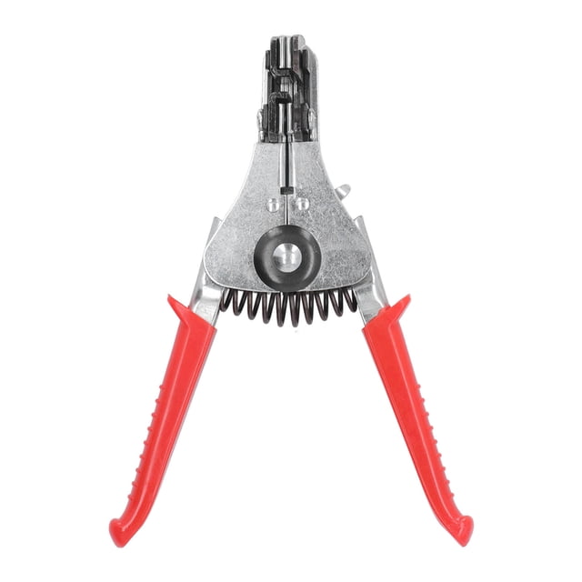Alicates pelacables eléctricos multifuncionales con torsión, herramienta pelacables automática, mango rojo