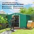 thumbnail image 4 of Outsunny 9.1'x 6.4' x 6.3' Garden Storage Shed w/ Steel Foundation Kit, 4 of 10