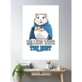 thumbnail image 2 of Chubby Hamster In Superhero Cape – Rolling With The Best | Fun And Cute Design Poster Wall Art, Modern Wall Decor, 16x24 UNFRAMED, 2 of 3