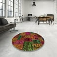 thumbnail image 3 of Ahgly Company Indoor Rectangle Abstract Saddle Brown Oriental Area Rugs, 7' x 9', 3 of 6