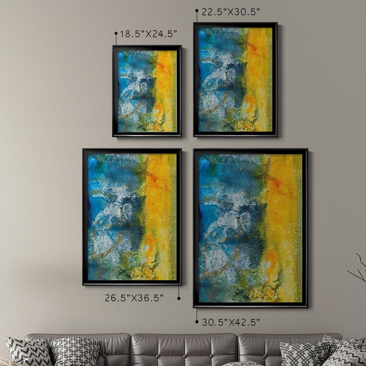 Aquatic Energy II Premium Framed Print, in Gold, Black, or Silver - Ready to Hang