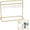 Golden, variant on 1 Set Doll Garment Rack Including 1Pc 6x2.8x4.7inch Doll Clothes Storage Rack Doll Closet and 10Pcs Mini Doll Clothes Hangers Doll Wardrobe DIY